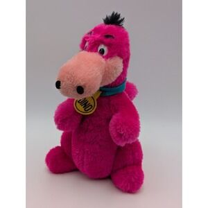 Mighty Star Flintstones Dino Plush Dinosaur Purple 11 Inch 1980 Stuffed Animal